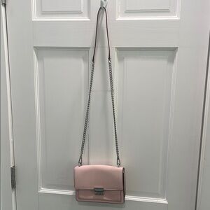 Rebecca Minkoff Pink Crossbody Bag with Flap Closure